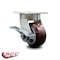 Service Caster 4 Inch Kingpinless Poly on Polyolefin Wheel Swivel Caster with Brake SCC SCC-KP30S420-PPUR-SLB - alternate 6